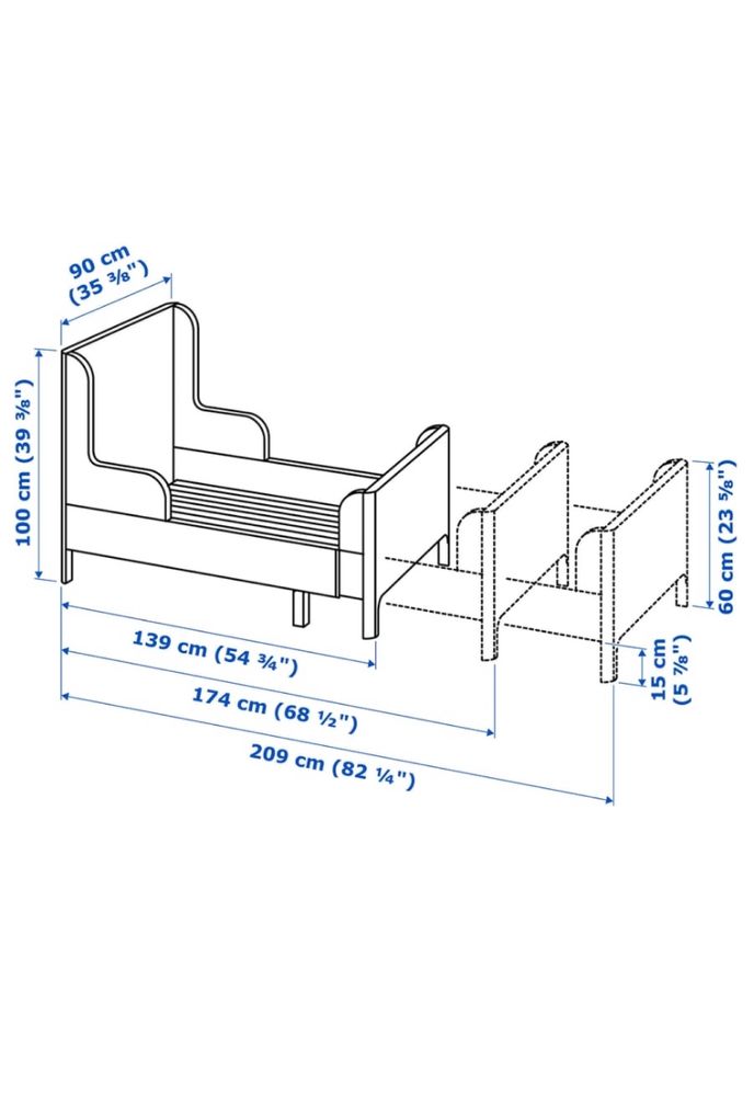 Pat ikea copii si saltea