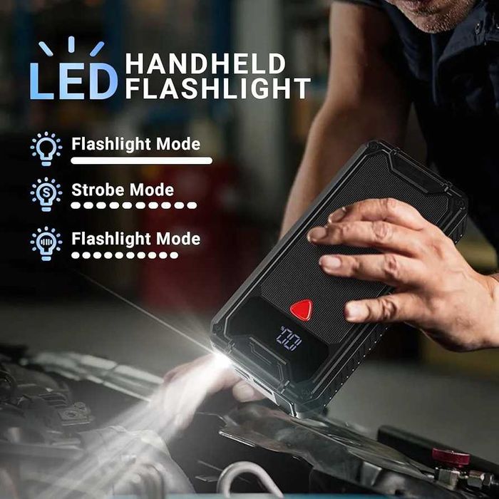 Нов джъмп стартер 4-в-1 26800mAh / 4000A чисто нов в целофан...