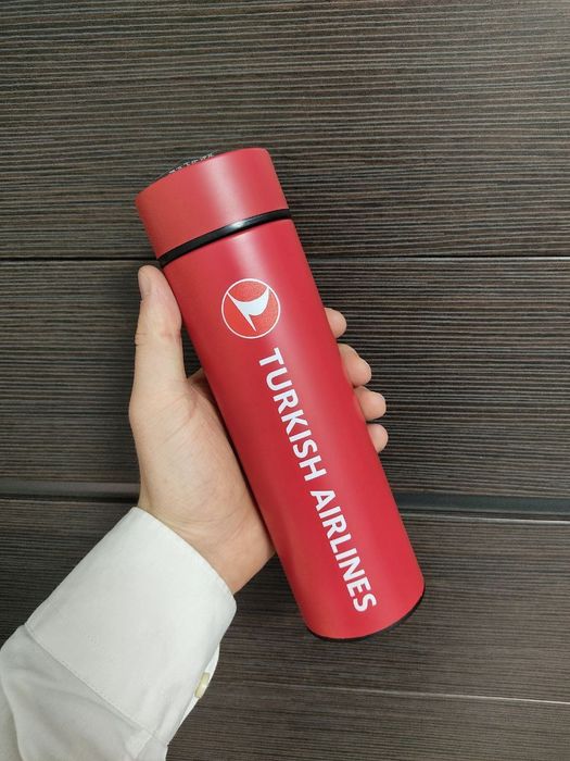 Термосы с датчиком температуры с вашим лого (печать и гравировка)