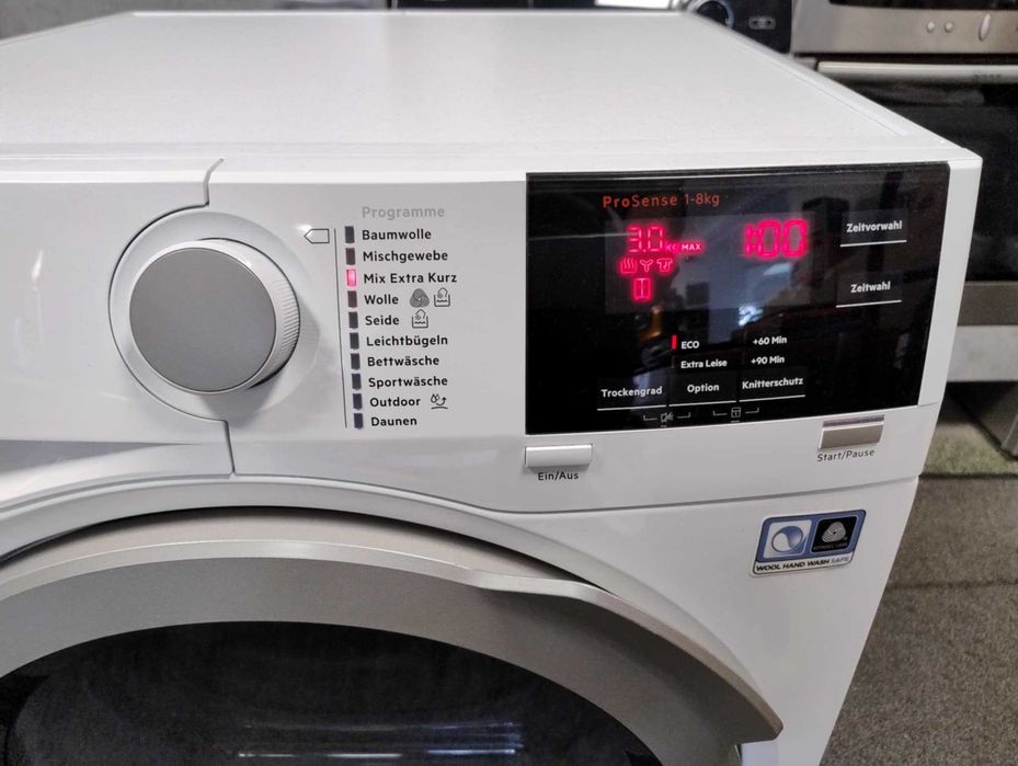 A+++ Сушилня с термопомпа AEG-АЕГ 8 кг AbsoluteCare System SensiDry