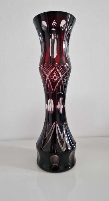VAZA CRISTAL Rosu Rubin 25 cm