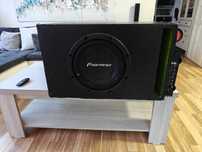 Subwoofer auto Pioneer 1000w + statie Crunch GP 1000.2 +Capacitor Bull
