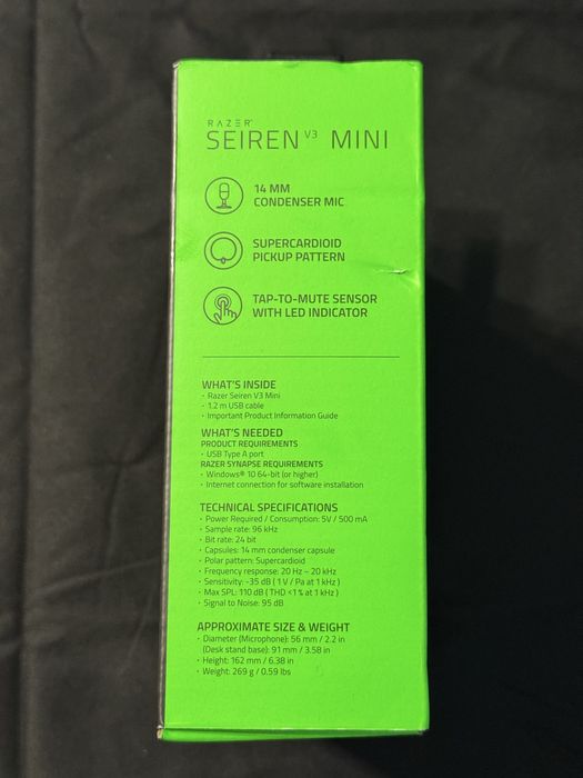 Razer Serien V3 Mini микрофон