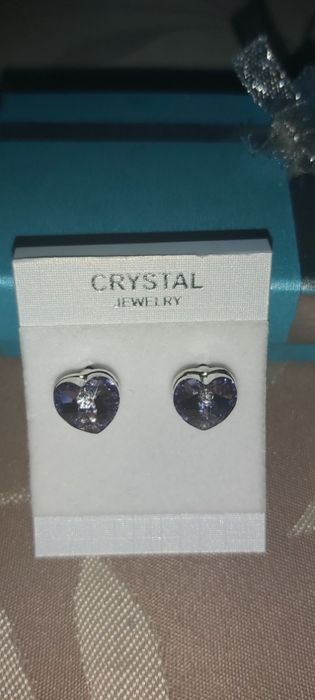 Обеци с кристали, тип Сваровски