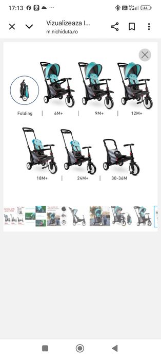 Tricicleta pliabila 7 in 1