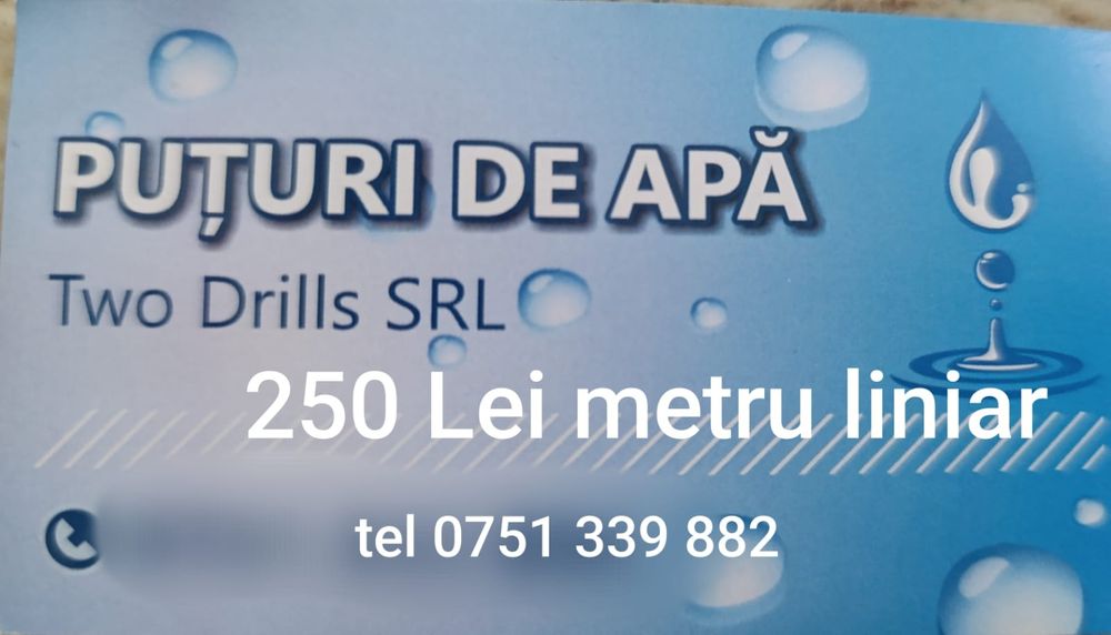 Executăm Puțuri de apă