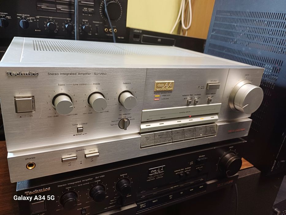 Technics su v650 amplificator stereo de colectie japan oldschool