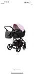 Carucior 2 in 1 Adamex Lanti cu dubla suspensie Pink Leather