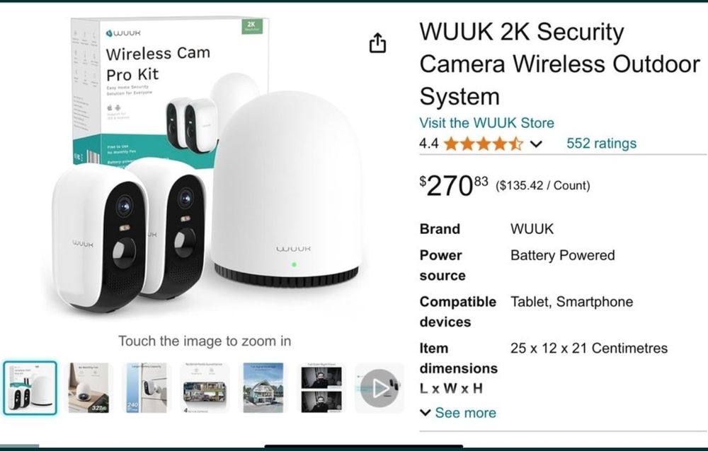 Camere video wireles cu night vizion pro kit wuuk