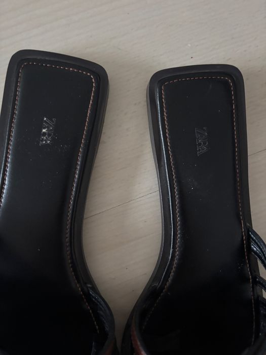 Papuci piele Zara 39