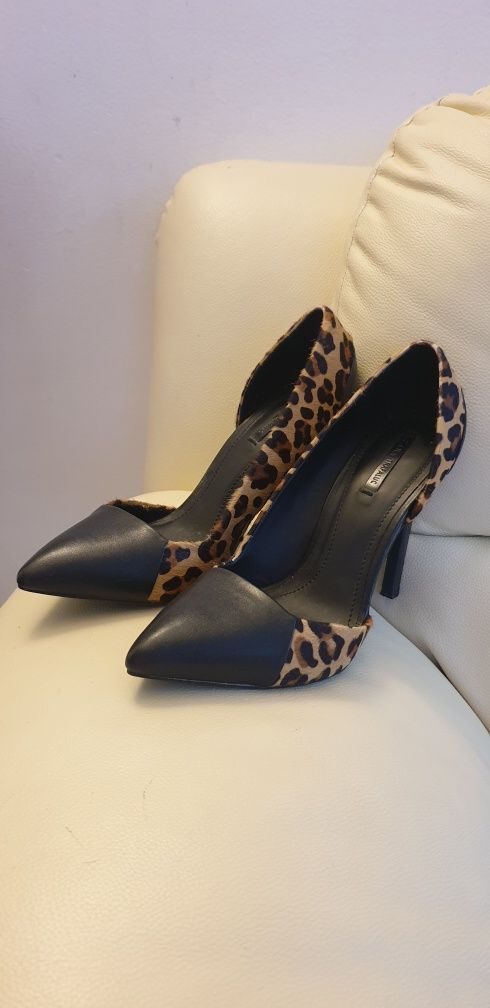 Pantofi Zara piele/ponei