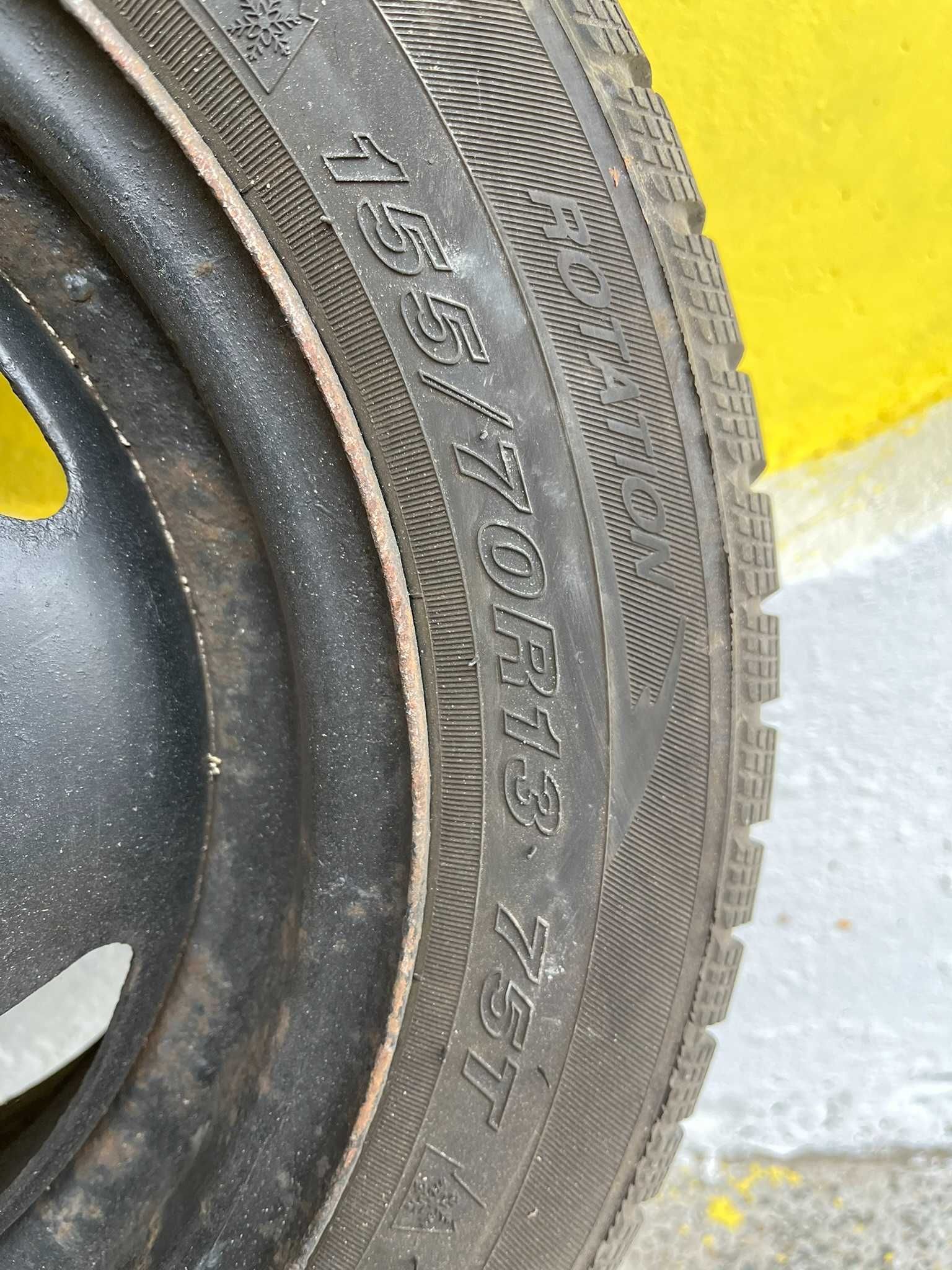 Комплект Зимни Гуми с Джанти 155/70/13