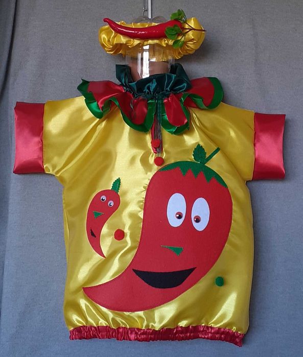 Costum Ardei kapia pentru copiimarimea 3 (8-9-10 ani)