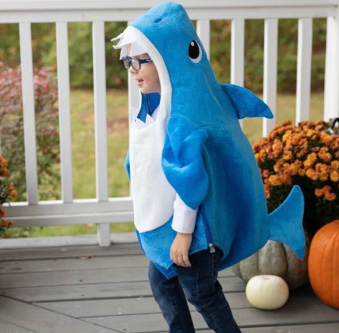 Детски костюм акула/Костюм за хелоин/3 цвята
