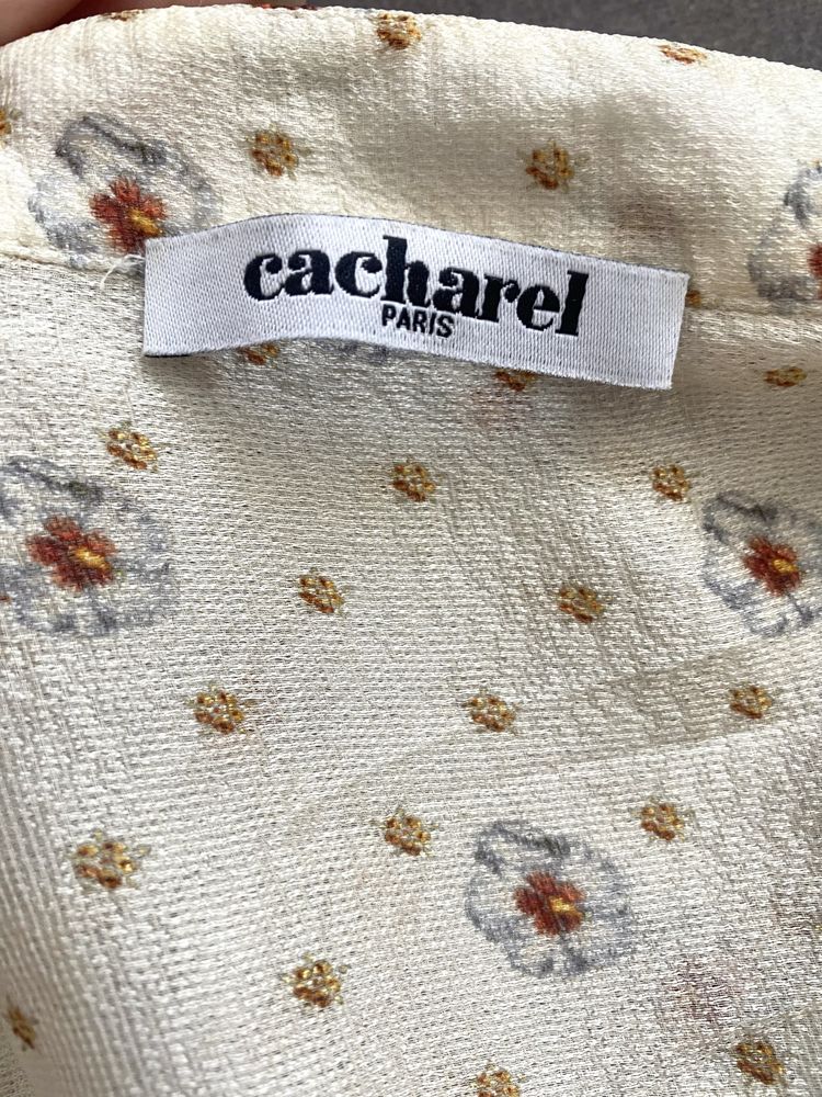 Нова копринена флорална дамска блуза Cacharel 44 L
