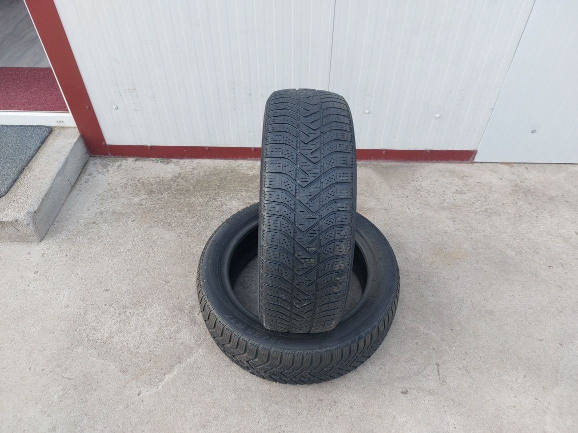 100 lei bucata! Doua anvelope M+S/IARNA 195 55 17 Pirelli