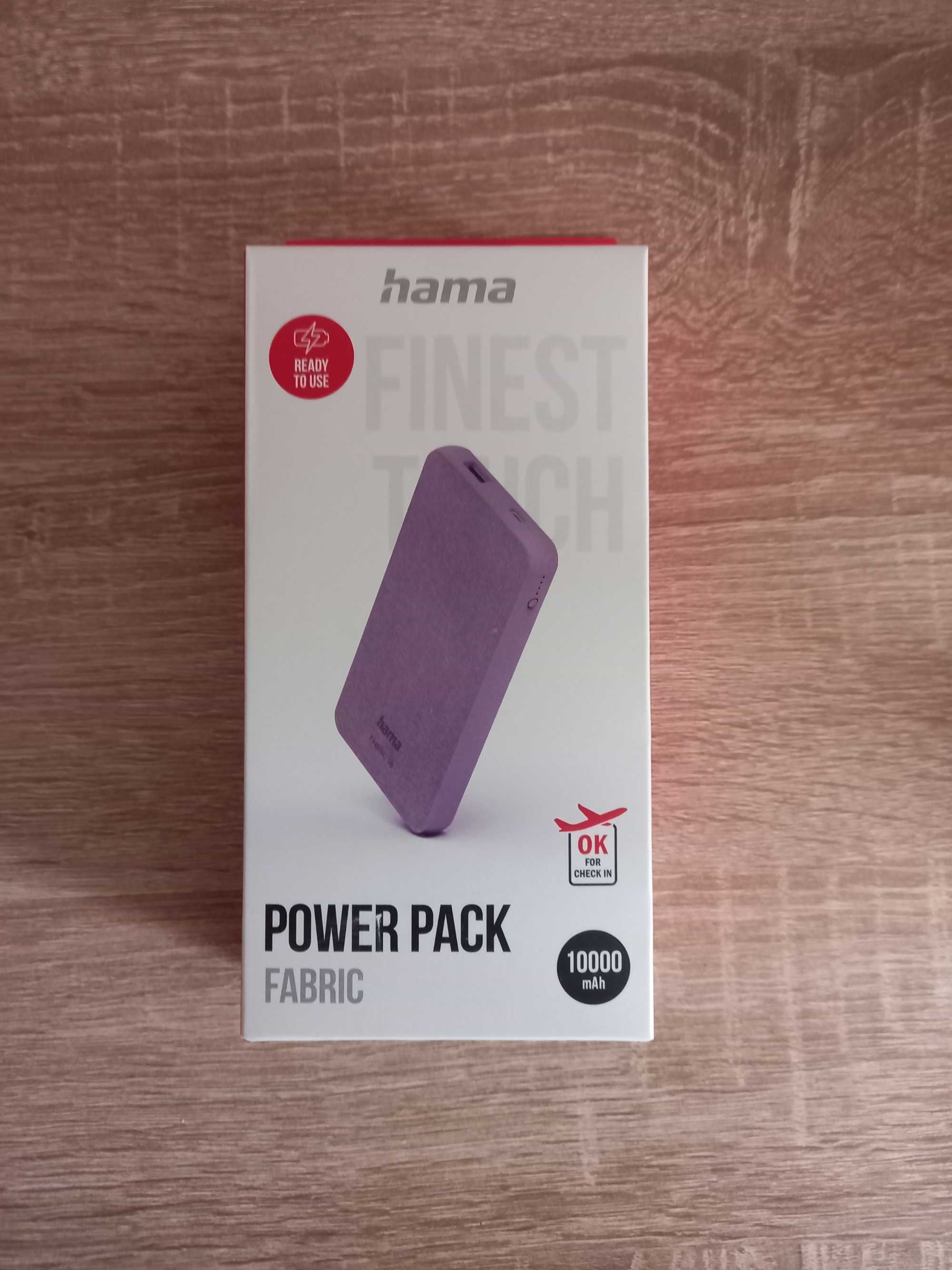 Hama-външна батерия- 10000 mAh-PowerPackFabric10