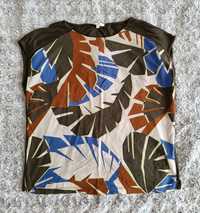Tricou colorat, model frunze, Tim Tailor