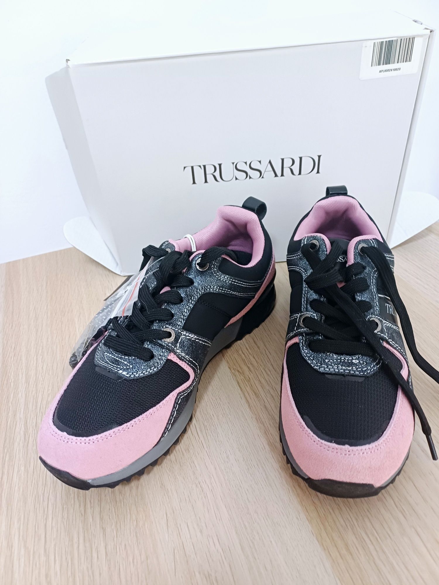 Pantofi sport Trussardi black pink 39 stil puma under armour