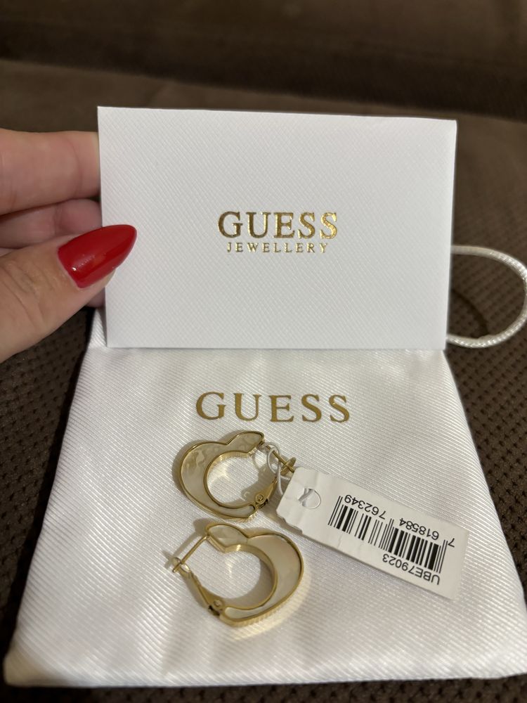 Обеци Guess оригинални нови сърца