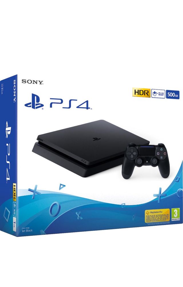 Consola Sony Playstation 4 Slim (PS4), 500 GB, Neagra