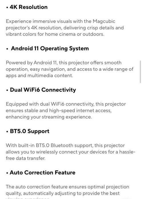 Videoproiector 4k WI-FI