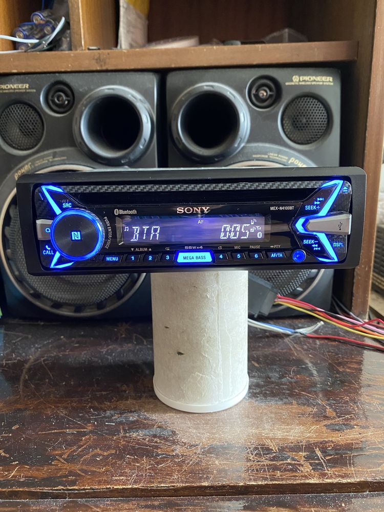 SONY MEX-N4100BT - 4X55W - Bluetooth, USB, CD плеър за кола сд, радио