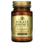 Solgar, фолат, 1000 мкг, 60 таблеток  folate 1000 mcg  folat