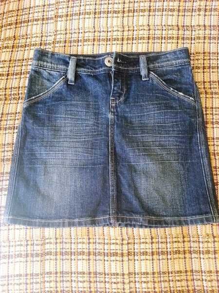 Стильная короткая джинсовая юбка VIGOSS