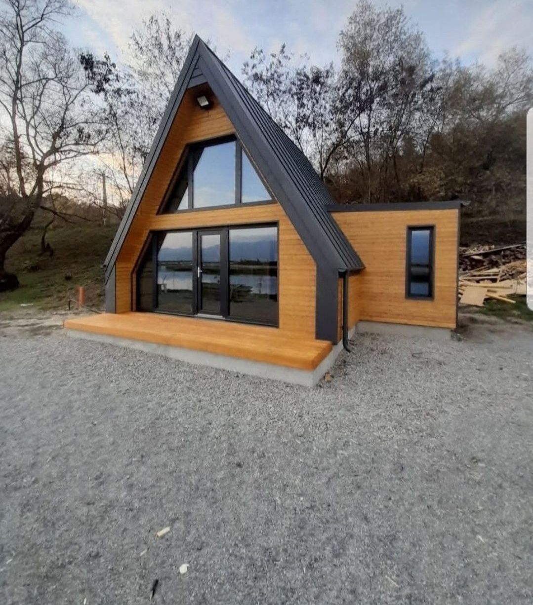Cabane din lemn masiv diferite dimensiuni