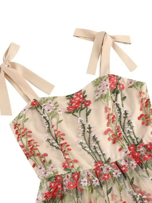 Рокля бродерия, Нежна рокля бродерия, Официална рокля