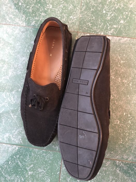 Mocasini Zara piele intoarsa