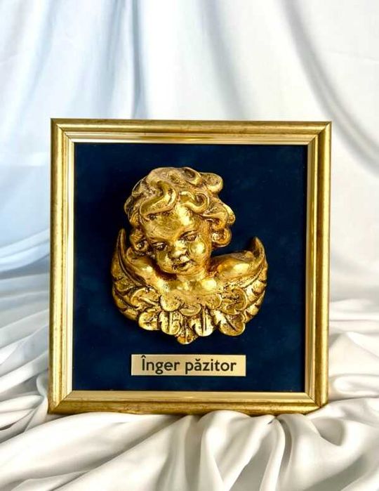 Icoane Artizanale din Ceramică cu Foiță Aurie – Cadou Paște