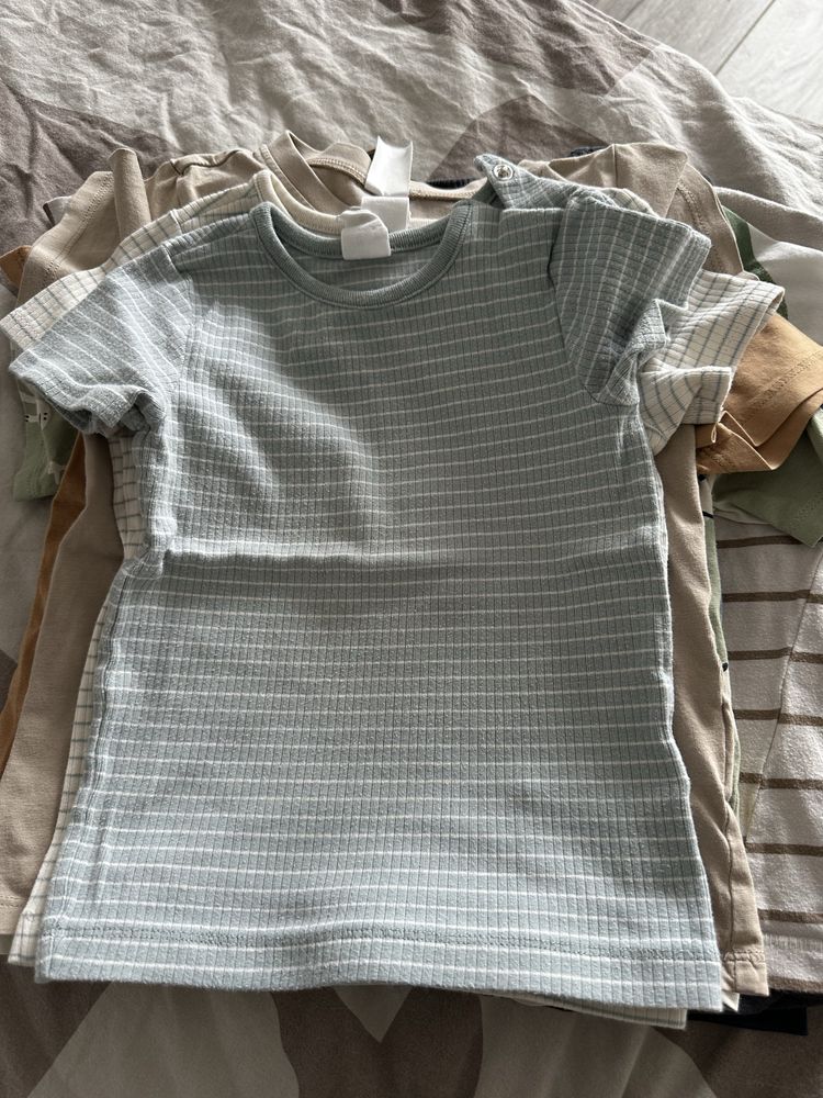 Set 10 tricouri Zara si Hm, marime 92-104