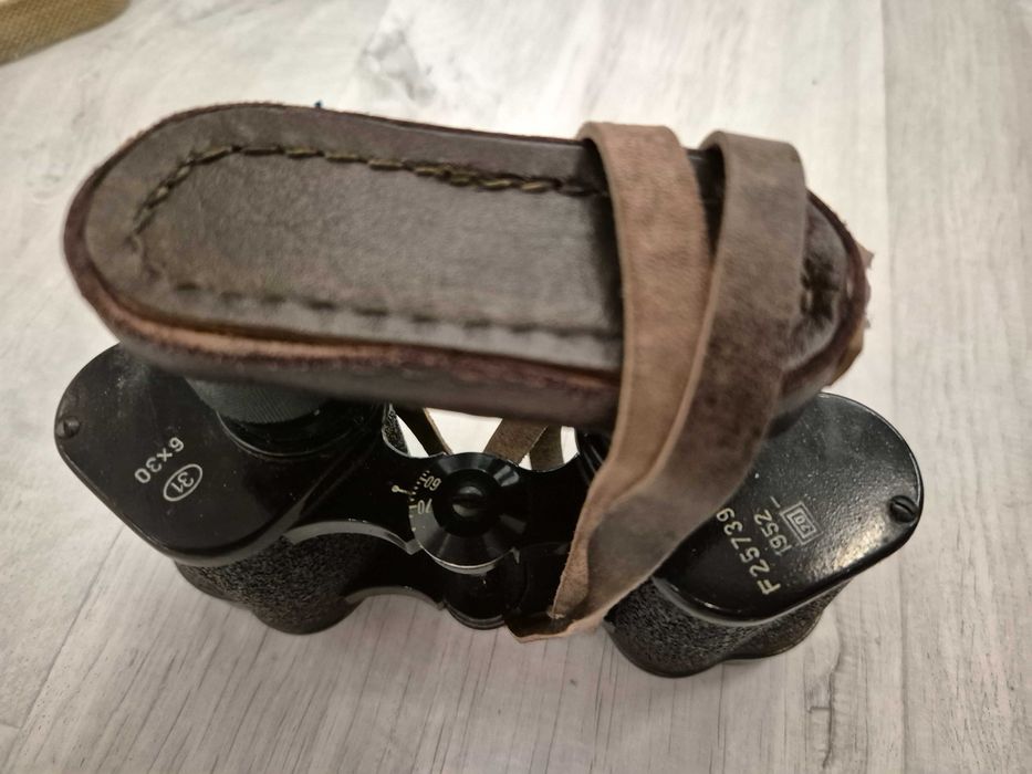 Военен бинокъл 6x30 - 1952 г.  F25739  Студената война. Рядък!