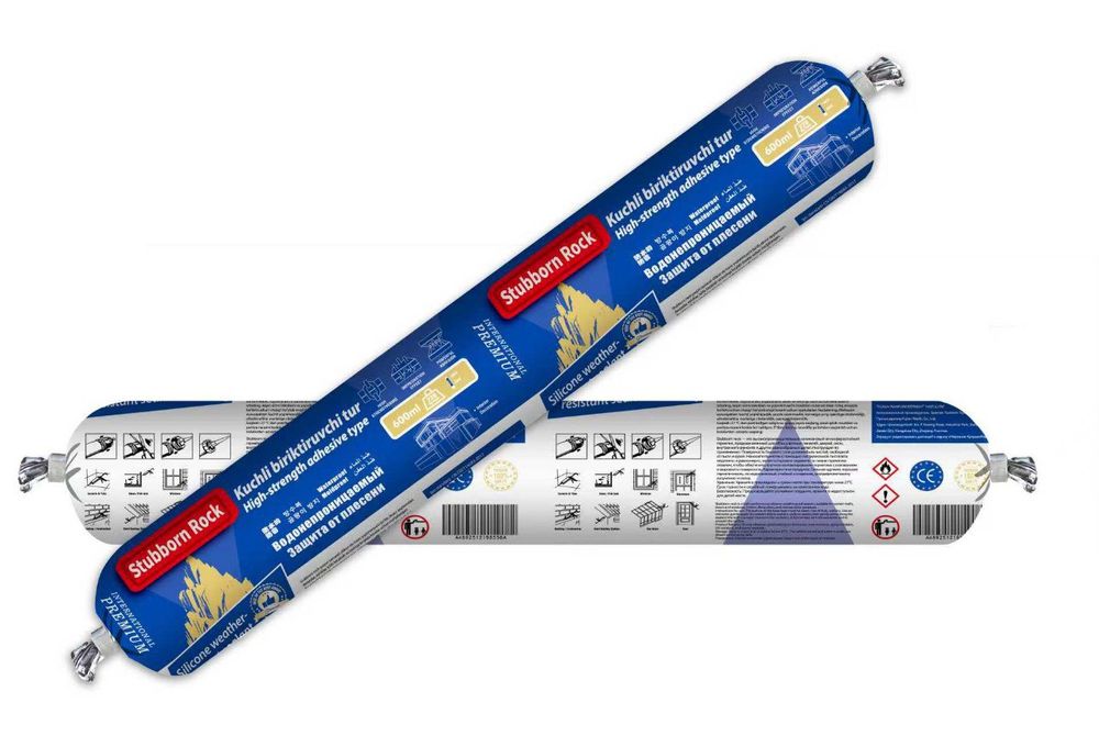 Силиконовый герметик (900гр) Серый / Silikon germetik