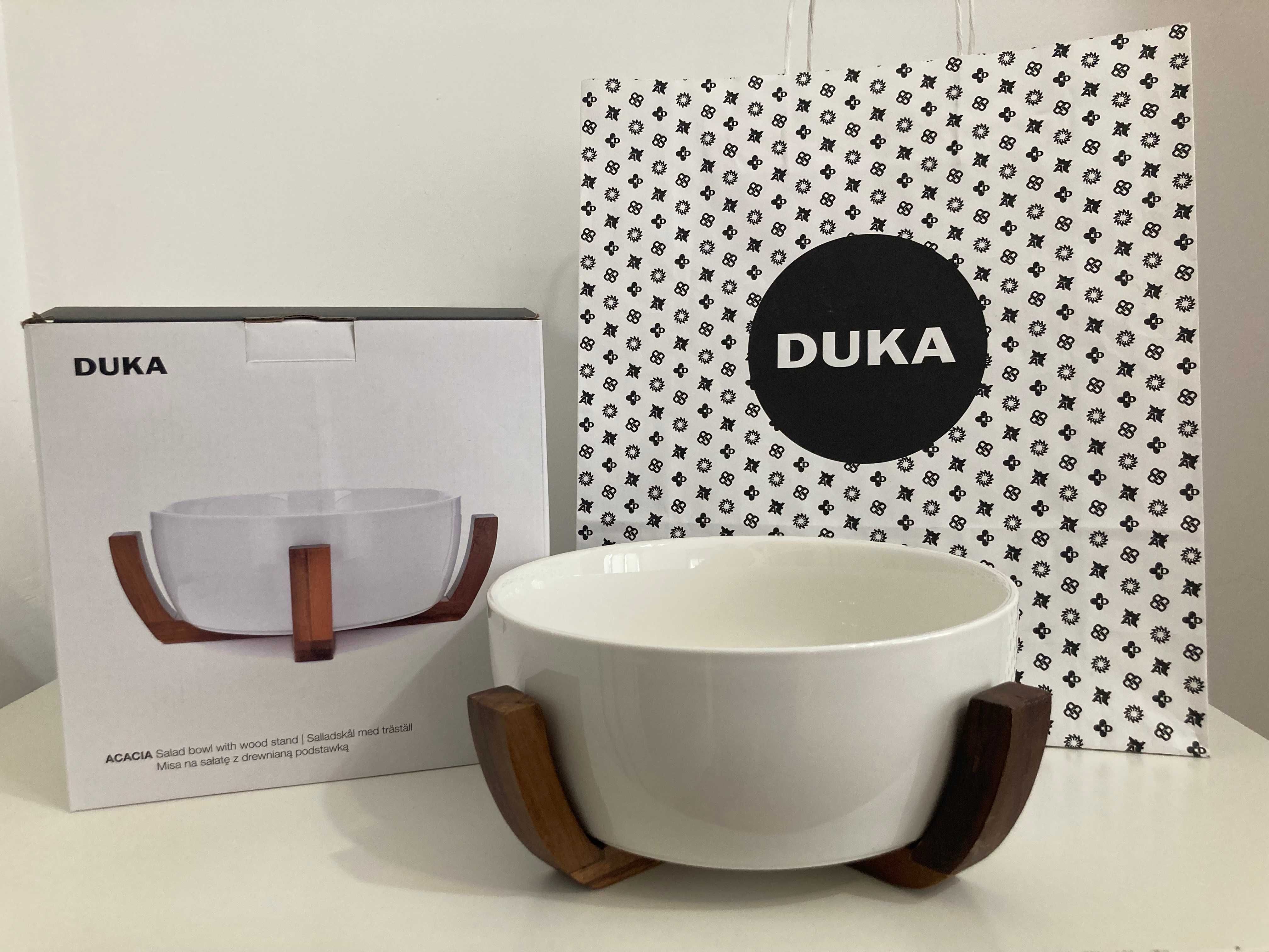 Нова купа DUKA ACACIA с дървена основа, 24 см, 3000 мл.
