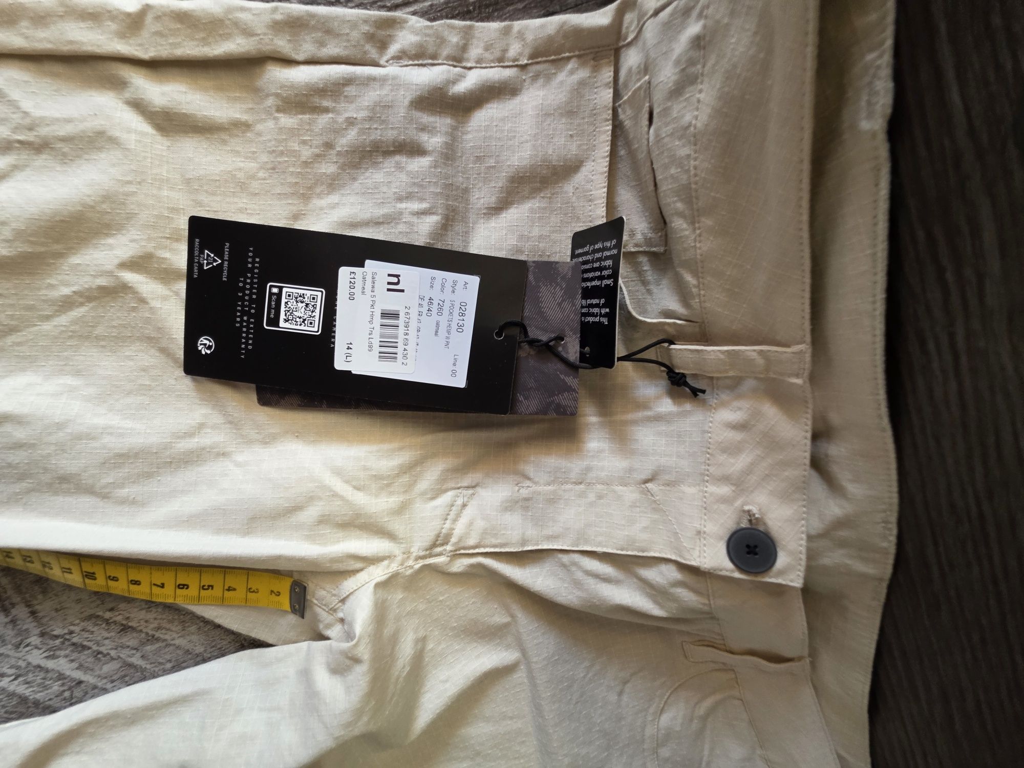 Дамски панталони Salewa 5 Pockets Hemp Pant  Размер L