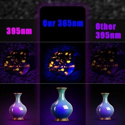 Нов Компактен, мощен, USB зареждане Черна светлина 365nm UV фенер