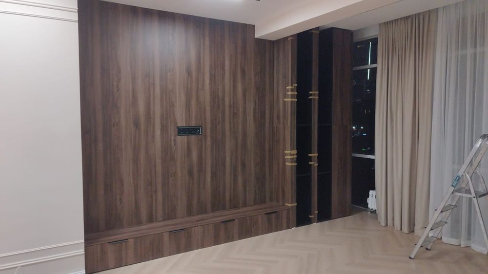 Новый ТВ тумба с шкафчиком панель