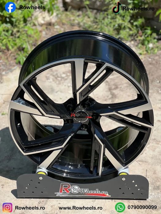 Jante AUDI 22 R22 A6 A7 A8 Q3 Q5 Q7 Q8 22 R22 Black Anvelope Vara Roti audi
