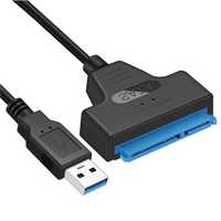 Cablu USB 3.0 și USB Type C la SATA 22 pini (7+15) HDD SSD 2.5" inch