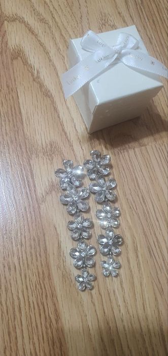 Серьги красивые большие Swarovski