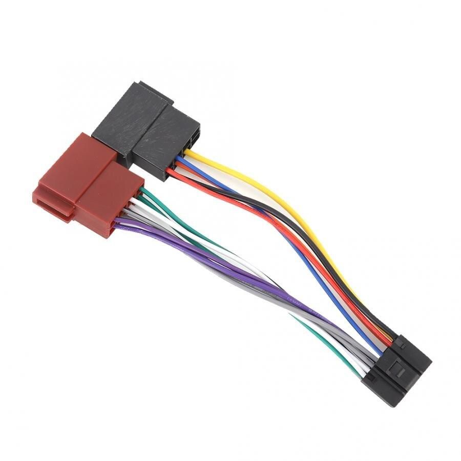 конектор букса за автомобилно радио kenwood jvc 16pin iso