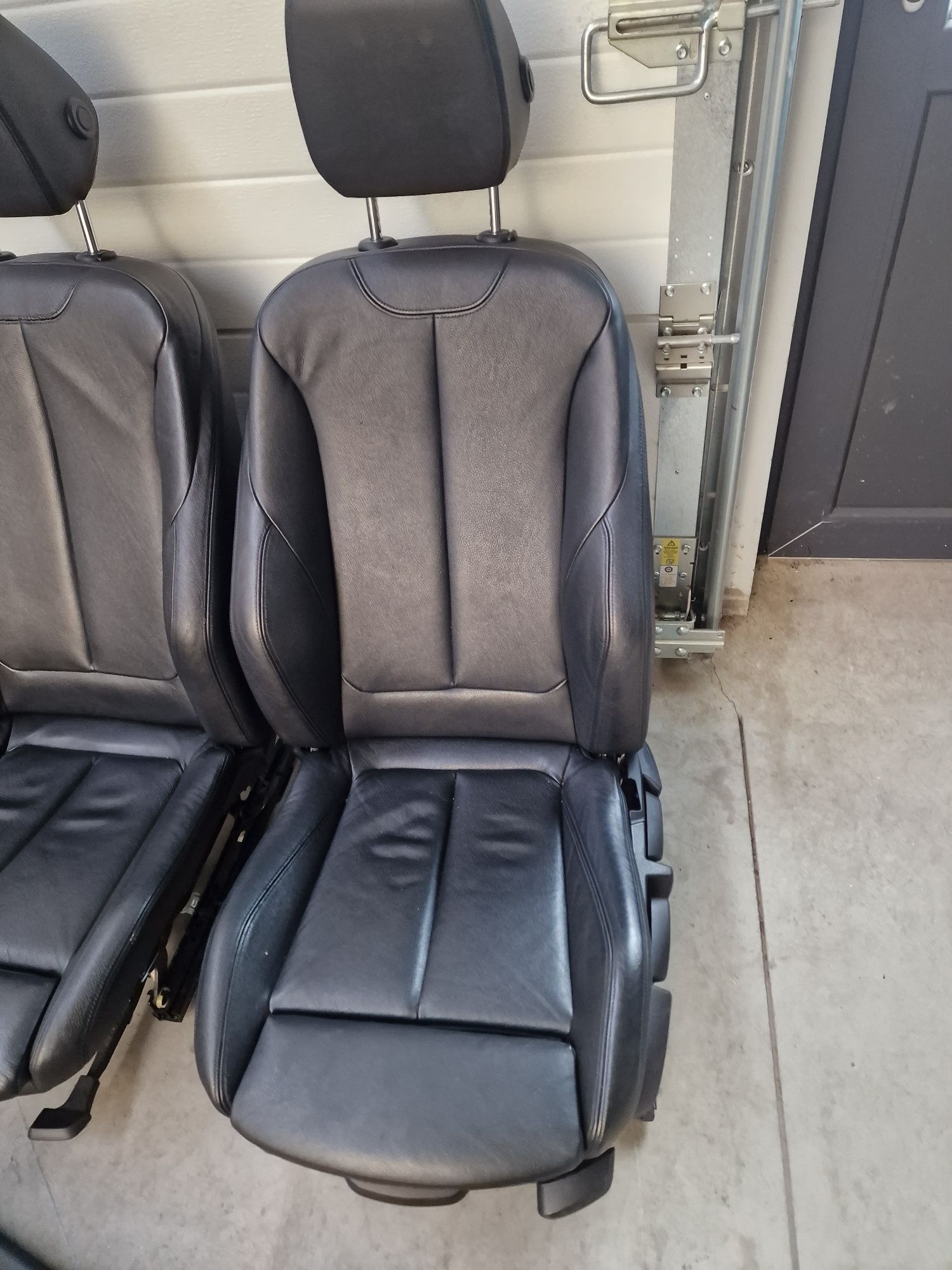 Interior scaune piele neagra recaro sport cu incalzire bmw f30 seria 3