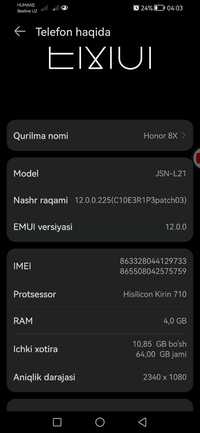Honor 8x 4/64 GB
