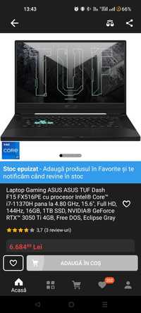 Vand laptop Gaming Asus TUF F15