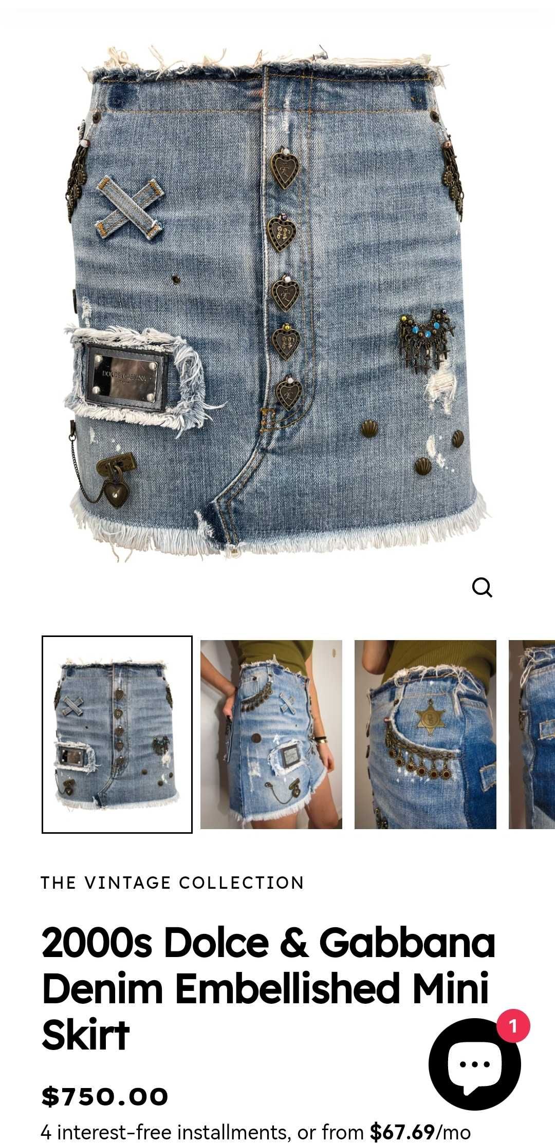 Дънкова пола Dolce and Gabbana