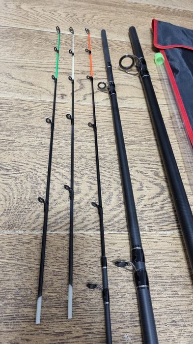 SET 2 FEEDERE PRO FL ROYAL X Feeder 3.90m + 2 Mulinete FL Feeder Wind