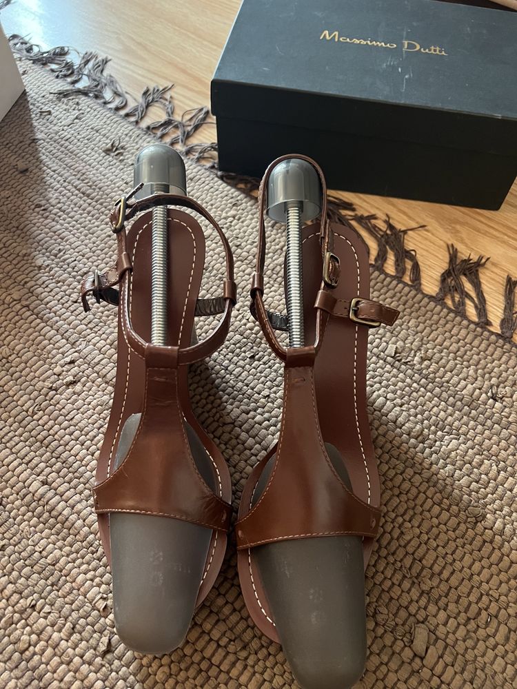 Sandale piele Massimo Dutti noi